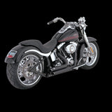 Vance & Hines SHORTSHOTS STAGGERED SOFTAIL 1986 - 2009 Black