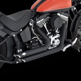 Vance & Hines SHORTSHOTS STAGGERED SOFTAIL 2012 - 2017 Black