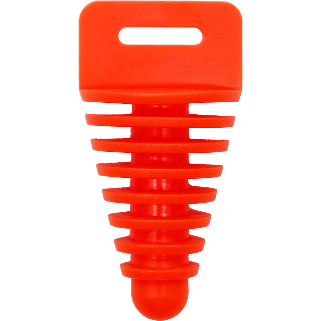 Exhaust Plug - Mid Size - Orange