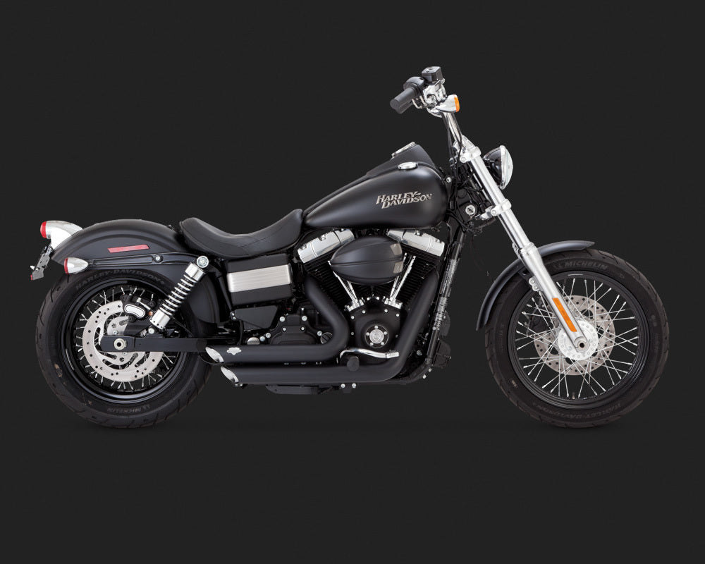 Vance & Hines SHORTSHOTS STAGGERED DYNA 2012 - 2017 Black
