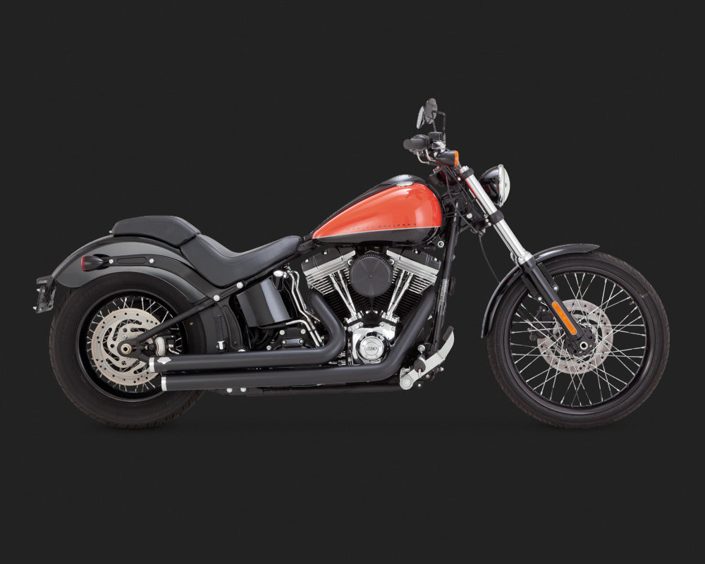 Vance & Hines BIGSHOT STAGGERED BLACK SOFTAIL 1986 - 2017