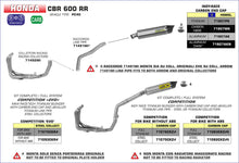 Load image into Gallery viewer, ARROW INDY-RACE ALUMINIUM WITH CARBON END CAP Honda CBR600RR 13-20